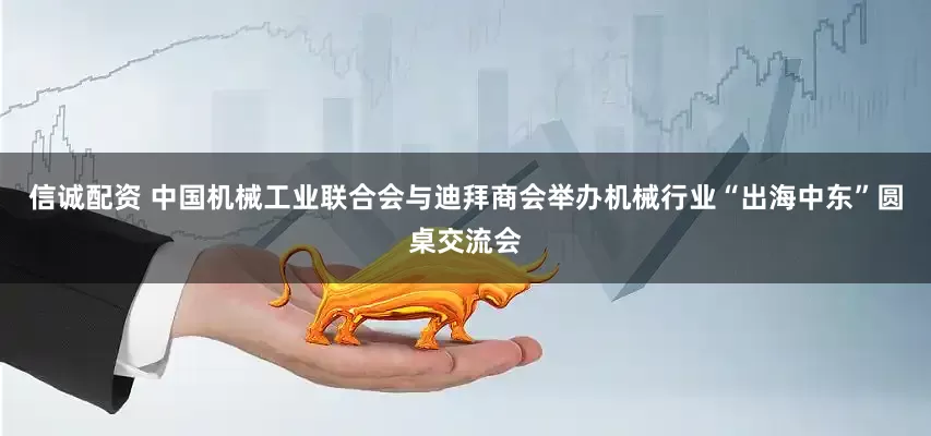 信诚配资 中国机械工业联合会与迪拜商会举办机械行业“出海中东”圆桌交流会